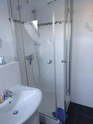 Ein Badezimmer in der Unterkunft Niendorf Ostsee Ferienwohnung