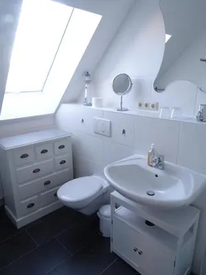Ein Badezimmer in der Unterkunft Niendorf Ostsee Ferienwohnung
