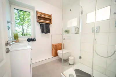 Ein Badezimmer in der Unterkunft Sonnendeck