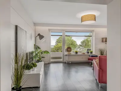 Ein Sitzbereich in der Unterkunft Objekt-Nr 210 - Strand - Kaiserallee