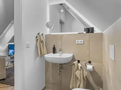 Ein Badezimmer in der Unterkunft Objekt-Nr 154 - Hafen - Vorderreihe