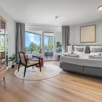Design-Apartment mit Meerblick
