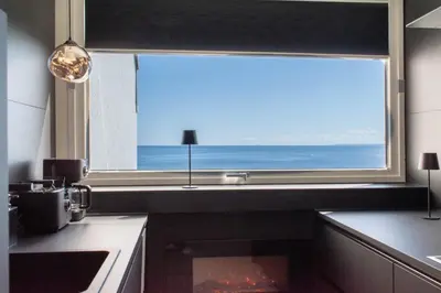Ein allgemeiner Meerblick oder ein Meerblick von der Ferienwohnung aus