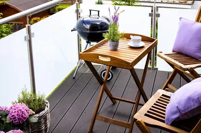 Ein Sitzbereich in der Unterkunft Flussblick am Töpferberg 6