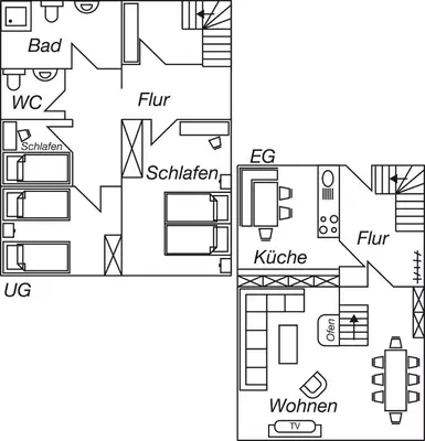 Grundriss der Unterkunft Objekt-Nr 265 - Brodten - Großenhof