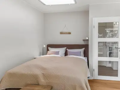 Ein Bett oder Betten in einem Zimmer der Unterkunft Objekt-Nr 90 - Strand - Strandredder