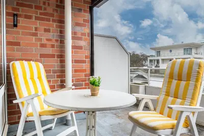 Ein Balkon oder eine Terrasse in der Unterkunft Ferienwohnungen im Hotel Royal