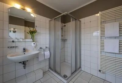 Ein Badezimmer in der Unterkunft Golfpark Ostsee Apartments