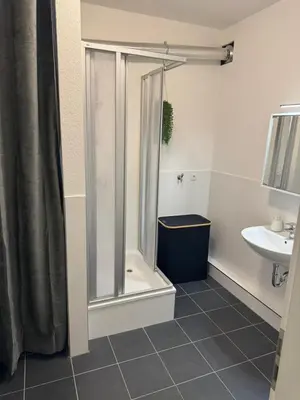 Ein Badezimmer in der Unterkunft Altstadtinsel am Johanneum 22