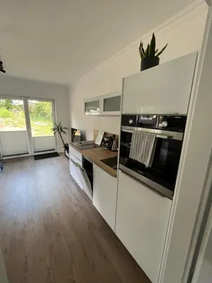 Küche/Küchenzeile in der Unterkunft Gemütliche 1-Zimmer Gästewohnung