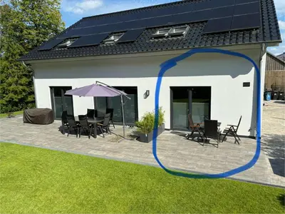 Ein Garten an der Unterkunft Gemütliche 1-Zimmer Gästewohnung