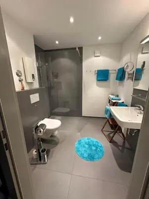 Ein Badezimmer in der Unterkunft Ferienwohnung Timmdema