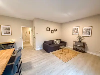 Ein Sitzbereich in der Unterkunft Oda Living