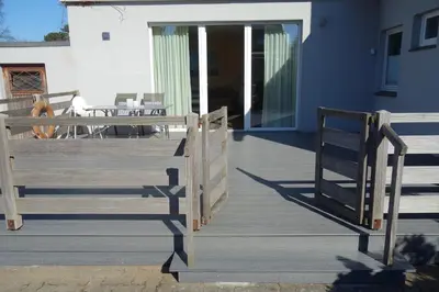 Ein Balkon oder eine Terrasse in der Unterkunft Strand 1 Travemünde