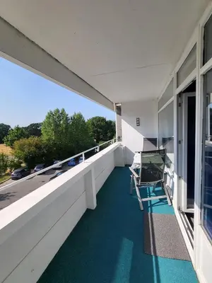 Ein Balkon oder eine Terrasse in der Unterkunft 3 Zimmer in Sierksdorf, nah am Strand & HansaPark