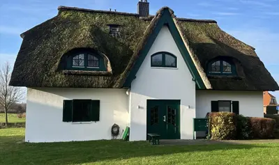 Das Gebäude in dem sich die Ferienwohnung befindet