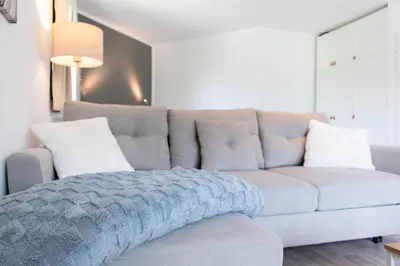 Ein Sitzbereich in der Unterkunft Ferienwohnung Die Hanse 14 Scharbeutz