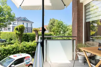 Ein Garten an der Unterkunft Ferienwohnung Die Hanse 14 Scharbeutz