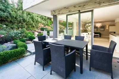 Ein Garten an der Unterkunft Objekt-Nr 177 - Strand - Achterdeck