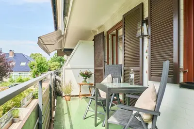 Ein Balkon oder eine Terrasse in der Unterkunft Sonnennest Scharbeutz