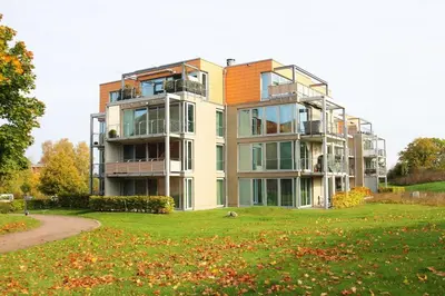 Das Gebäude in dem sich die Ferienwohnung befindet