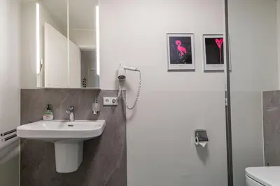 Ein Badezimmer in der Unterkunft Dünenhaus Steuerbord, Fewo 138