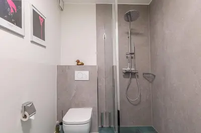 Ein Badezimmer in der Unterkunft Dünenhaus Steuerbord, Fewo 138