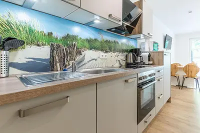 Küche/Küchenzeile in der Unterkunft Haus Aaron Fehlingstraße, Fewo 221