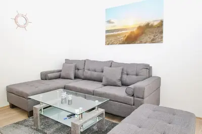 Ein Sitzbereich in der Unterkunft Haus Aaron Fehlingstraße, Fewo 222
