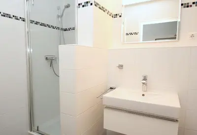 Ein Badezimmer in der Unterkunft Kaiserallee, Fewo 134