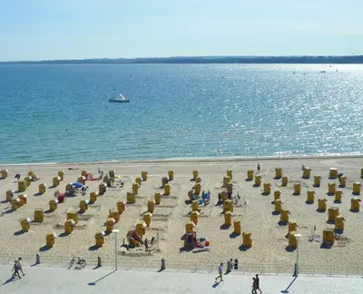 Ein Strand an oder in der Nähe der Ferienwohnung