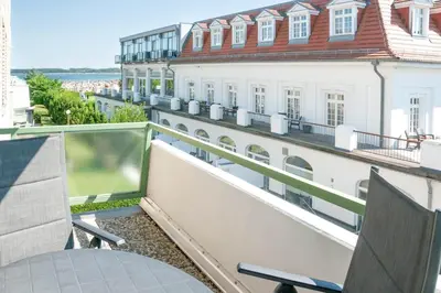 Ein Balkon oder eine Terrasse in der Unterkunft Kaiserallee Fewo 193