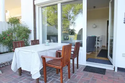 Ein Balkon oder eine Terrasse in der Unterkunft Helldahl, Fewo 207