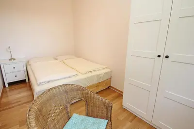 Ein Bett oder Betten in einem Zimmer der Unterkunft Helldahl, Fewo 207