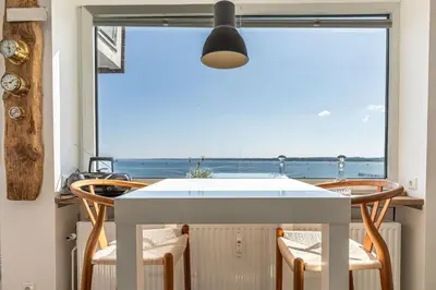 Ein allgemeiner Meerblick oder ein Meerblick von der Ferienwohnung aus