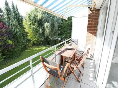 Ein Balkon oder eine Terrasse in der Unterkunft Rose, Fewo 178
