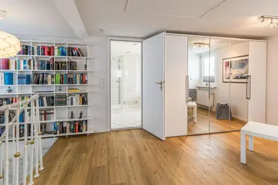 Die Bibliothek im Ferienhaus