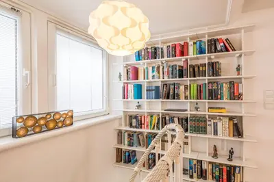 Die Bibliothek im Ferienhaus