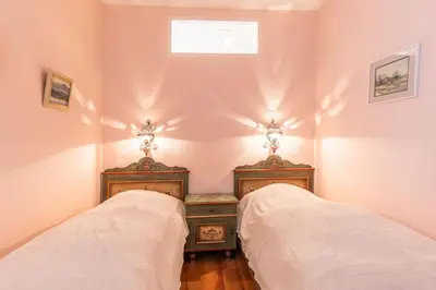 Ein Bett oder Betten in einem Zimmer der Unterkunft Kaiserallee, Fewo 205