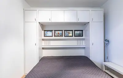 Ein Bett oder Betten in einem Zimmer der Unterkunft Kaiserallee, Fewo 198