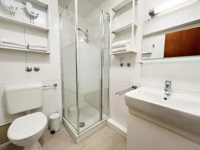 Ein Badezimmer in der Unterkunft Kaiserallee, Fewo 177