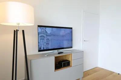 TV/Unterhaltungsangebot in der Unterkunft Trelleborgallee, Fewo 180
