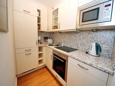 Küche/Küchenzeile in der Unterkunft Villa Miramare, Fewo 101
