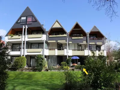 Das Gebäude in dem sich die Ferienwohnung befindet