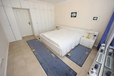 Ein Bett oder Betten in einem Zimmer der Unterkunft Trelleborgallee, Fewo 204
