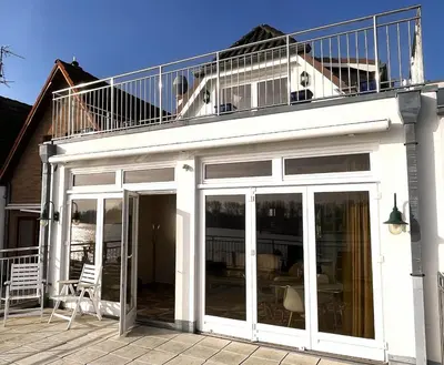 Ein Balkon oder eine Terrasse in der Unterkunft Vorderreihe, Fewo 210