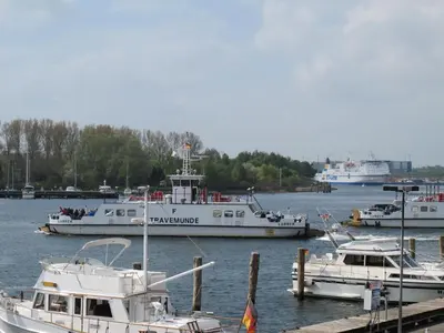 Blick auf einen Fluss in der Nähe der Ferienwohnung