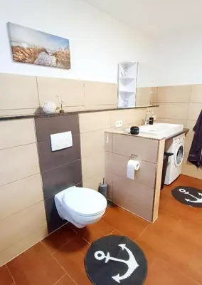 Ein Badezimmer in der Unterkunft Auszeit am Moor