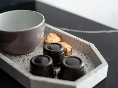 Kaffee-/Teezubehör in der Unterkunft Flussblick am Töpferberg 3