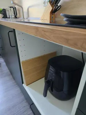 Küche/Küchenzeile in der Unterkunft Ein Stiller Winkel an der Uni